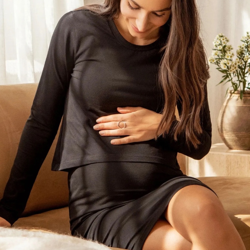 2 Piece Maternity Dress & Nursing Top